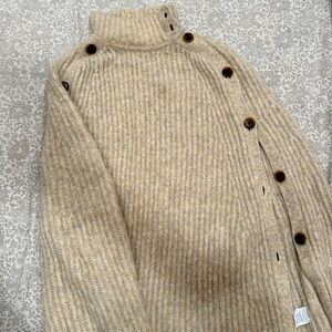 Jcrew buttoned cape sweater.